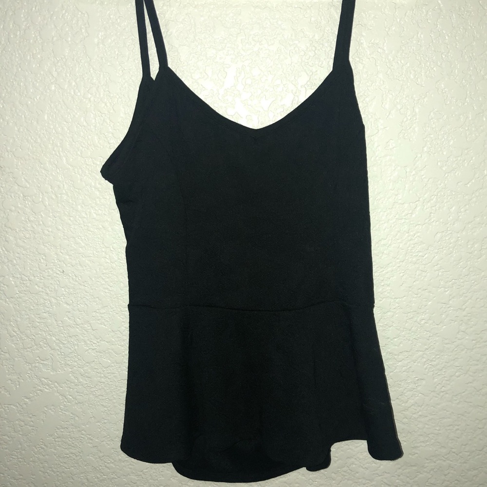 Black Peplum Top